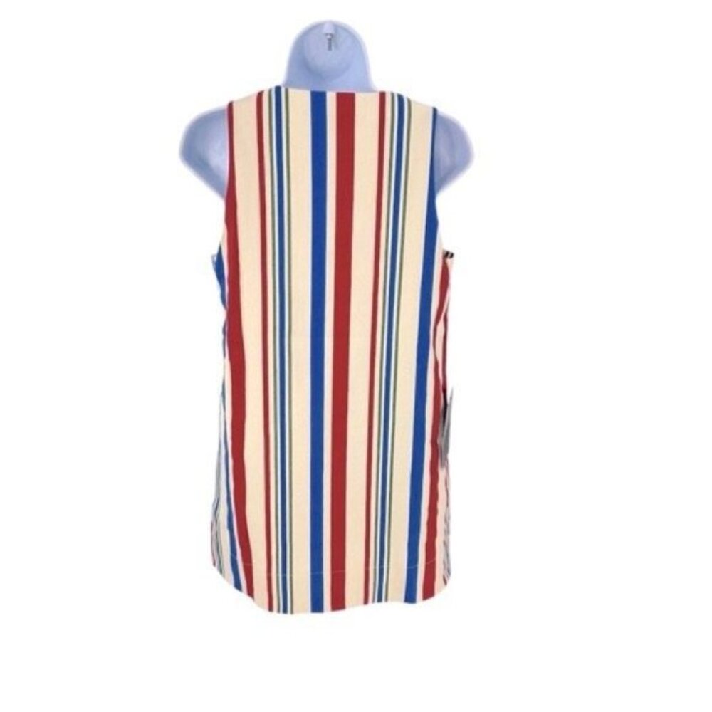 Pomander Place | NEW Americana Stripe Kira V-neckline Mini Dress Size M - Picture 8 of 12